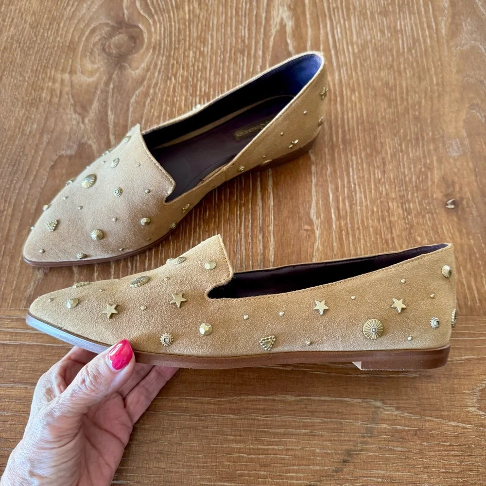 BCBGeneration tan suede Nikkola flats 8.5 - Picture 2 of 13